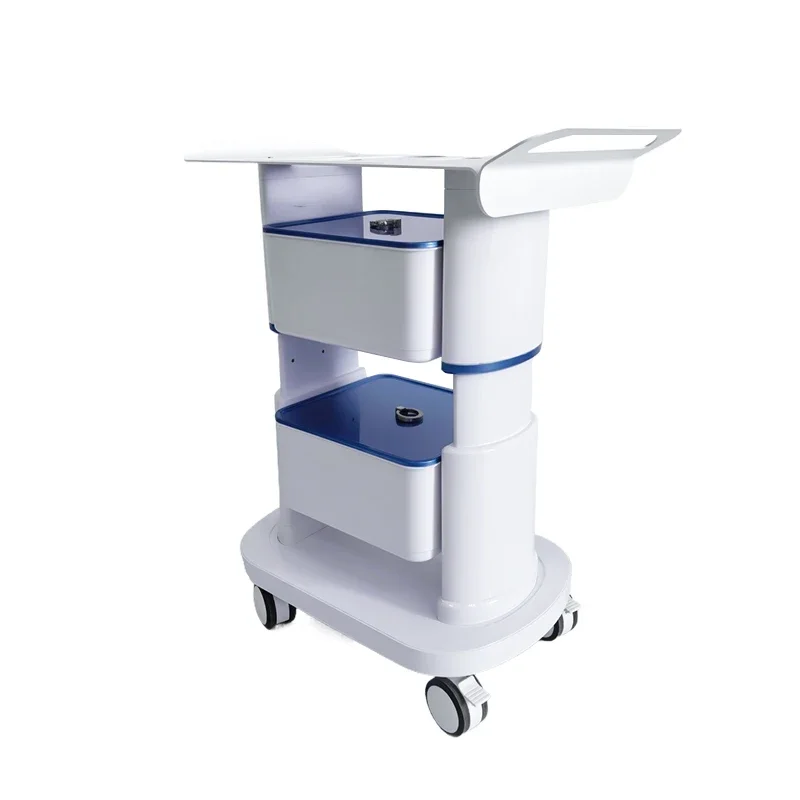 

Max Load 75Kg Salon Table Trolley Stand Rolling Cart Beauty Wheel Holder Trolley Stand Beauty Machine Moving Cart