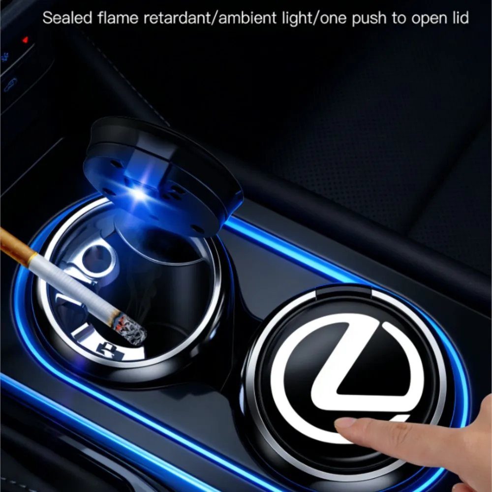 Cenicero portátil para coche con LED, eliminador de humo para Lexus RX330 Fsport IS200 IS250 RX350 GX NX300h Ct200h