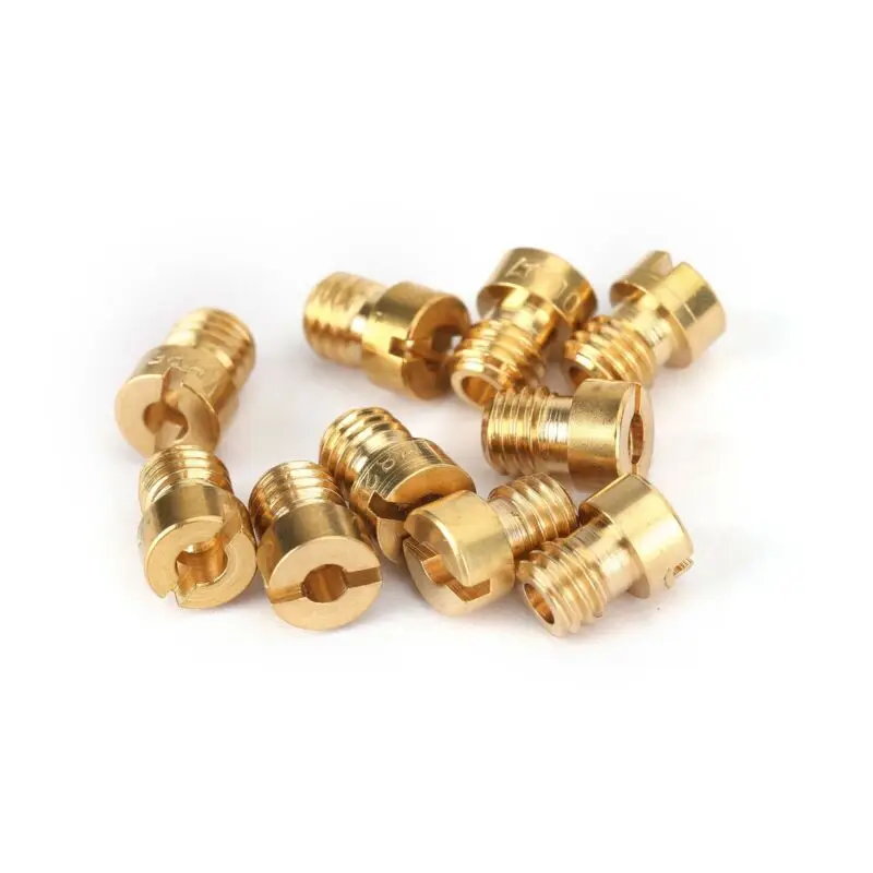 10Pcs Main Jet 82-105 For GY6 Motorcycle PZ19 Round Head Scooter 139QMB 4-stroke Carb Carburetor Accessories New