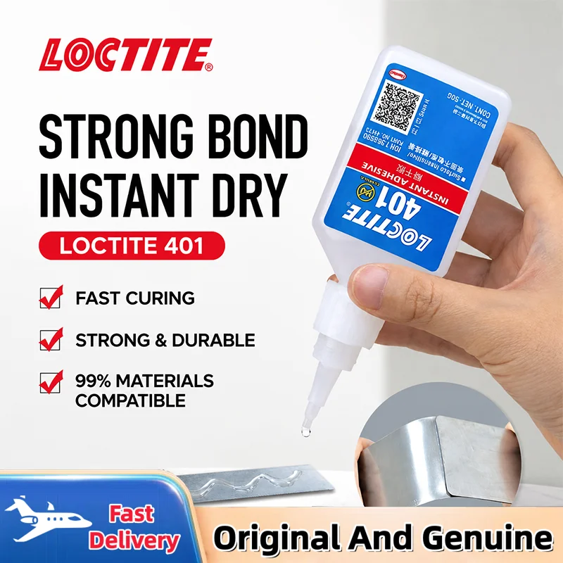 Official Original Loctite 401 414 406 495 496 460 435 454 480 498 Silicone Glue 20g Super Glue Strong Instant Glue