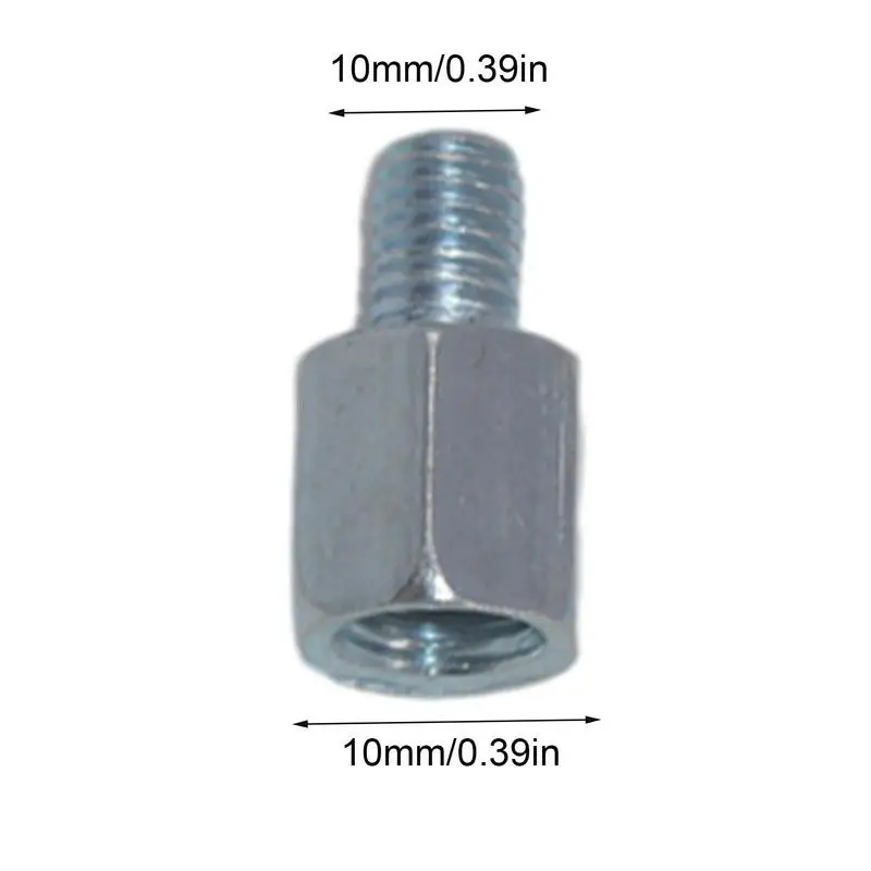Motorcycle Mirrors Adapter Universal Motorcycle Rearview Mirrors Height Adjustment Screw 10mm 8mm Thread Diameter Converter