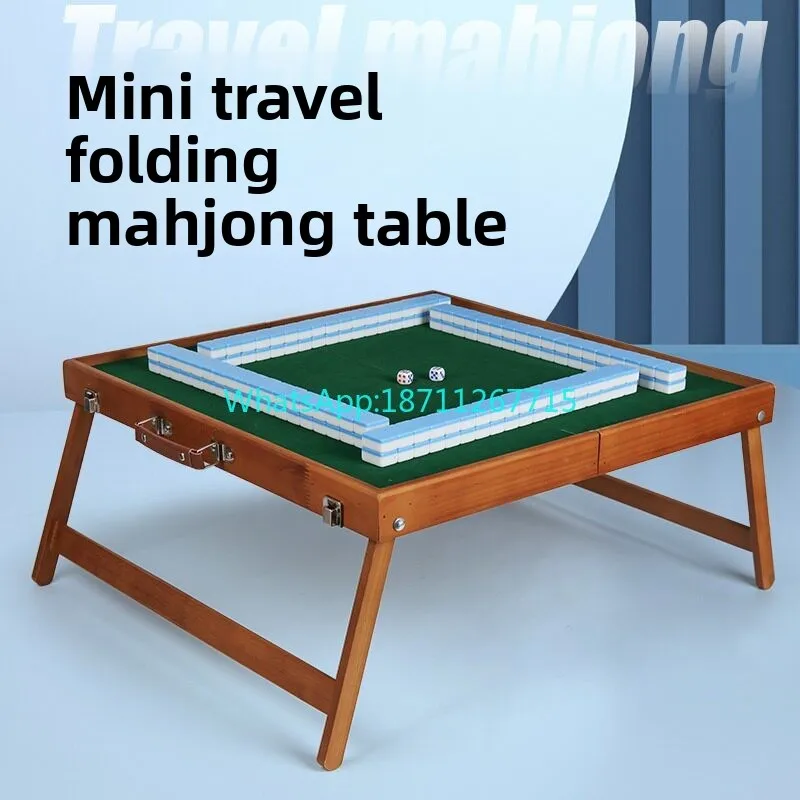 Outdoor Portable Mahjong Table Mini Hand Rub Mahjong Dormitory Clear Bar Sparrow Brand