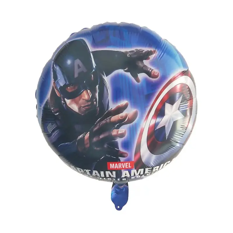 Balões de hélio para festa de aniversário, 18 polegadas balões herói, vingadores, spiderman, capitão, para crianças, baby shower supplies, 10pcs