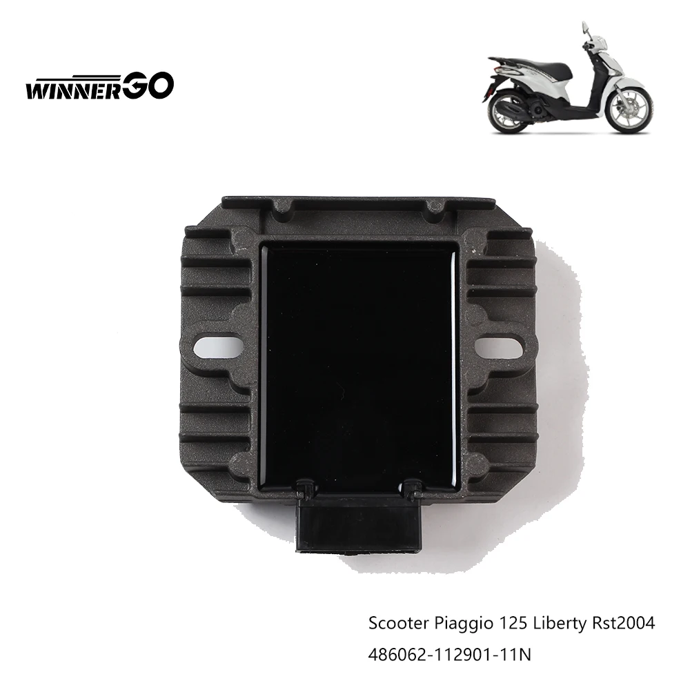 WINNERGO Motorrad-Spannungsregler-Gleichrichter für Roller Piaggio 125 Liberty 125 Rst Vespa 125 2004 486062-112901-11N – Detail 4