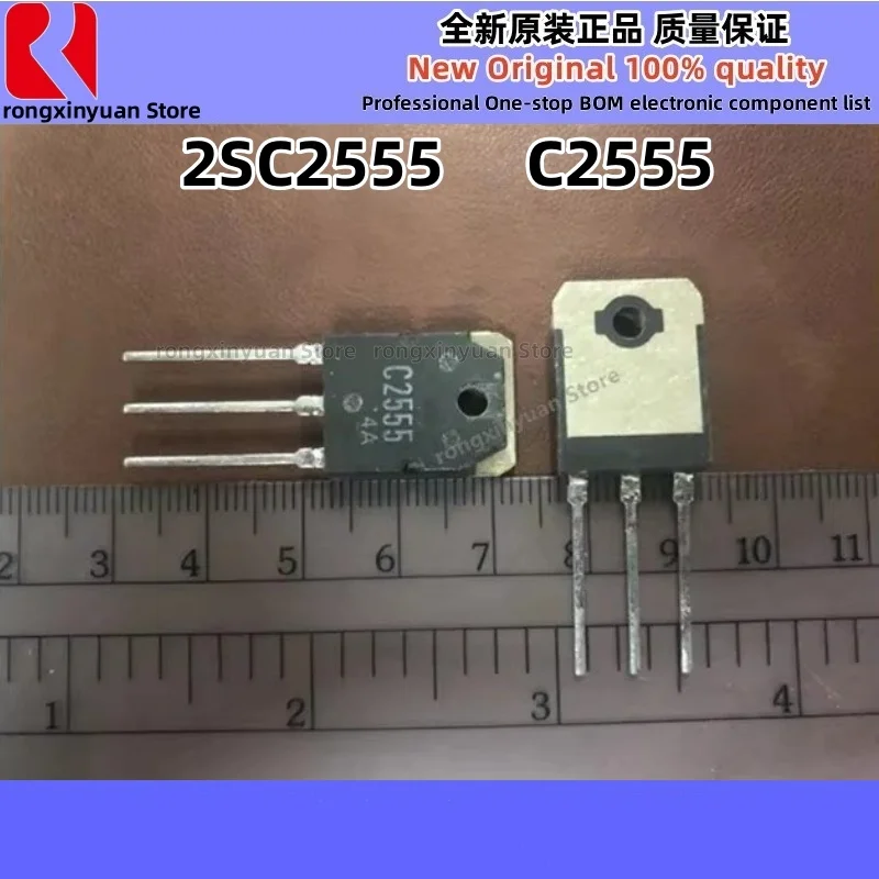 2SC2555 C2555 TO-3P TRANSISTOR (regulador de comutação e comutação de alta tensão, aplicações de conversor DC-DC de alta velocidade) novo