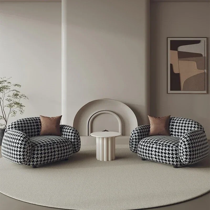 Modern hotel reception leisure tables and chairs sofa sales office negotiation chairs beauty salon single and double sofa chairs