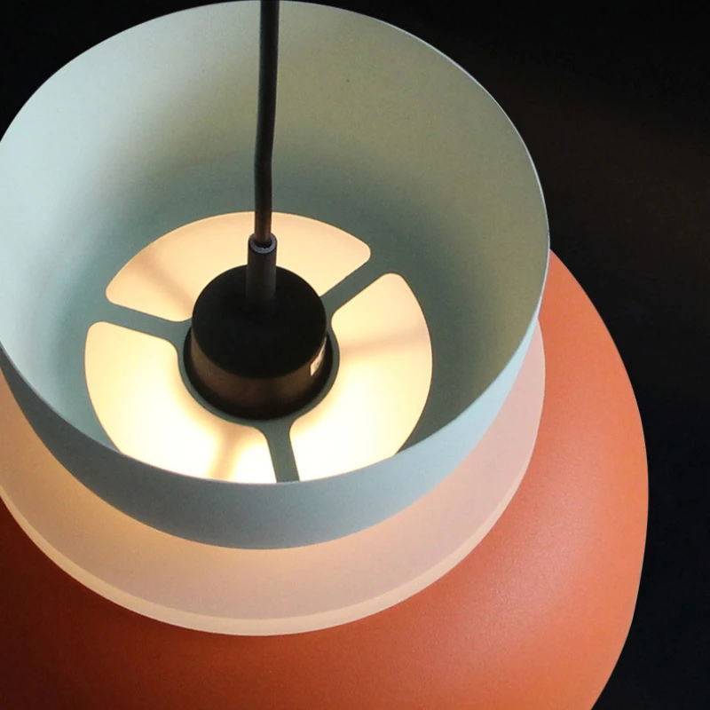 SANYHA-Nordic Macaron Pendant Lamp, Iluminação Colorida, Iluminação Pendurada, Bar, Viver, Jantar, Quarto, Bar