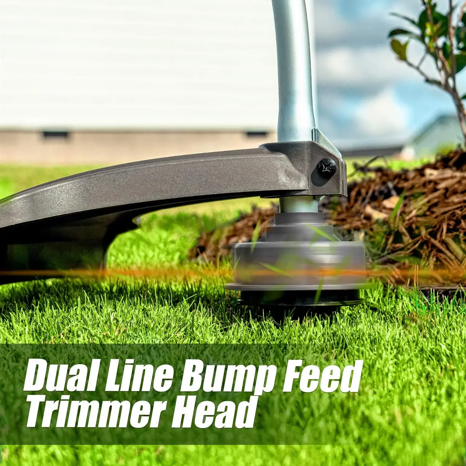 NPTGCP2517B No-Pull Gas String Trimmer with Electric Start 25cc 2 Cycle,17-Inch