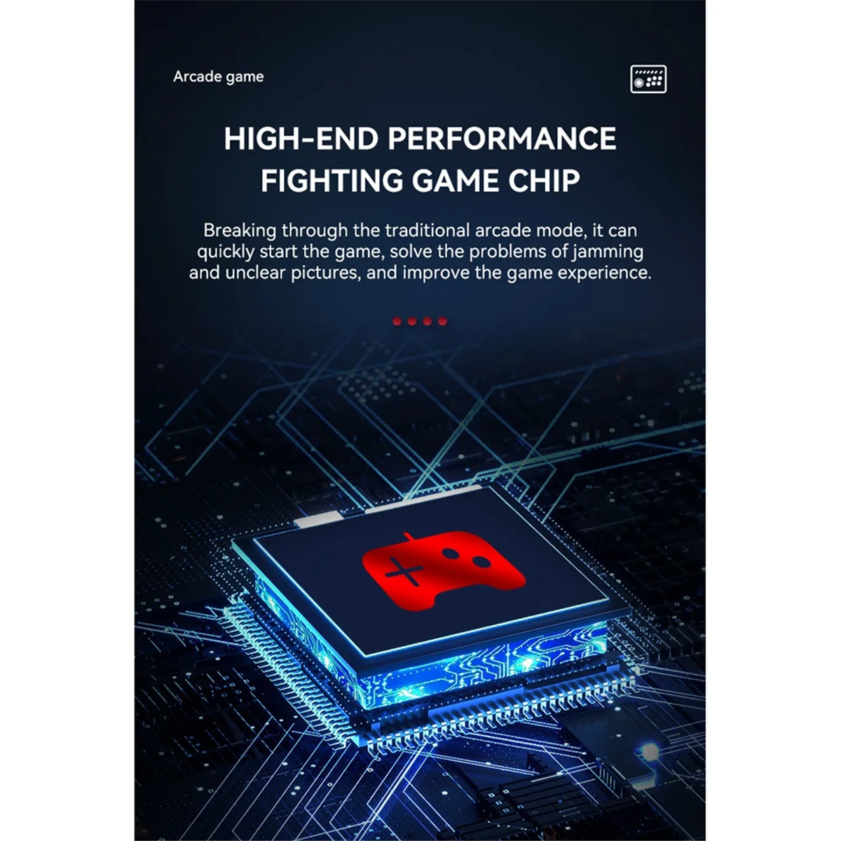 B03B-Draadloze joystickcontroller Arcade Fighting Game Fight Stick Gaming-joystick voor PS3/PS4//Switch/PC/Android Zwart