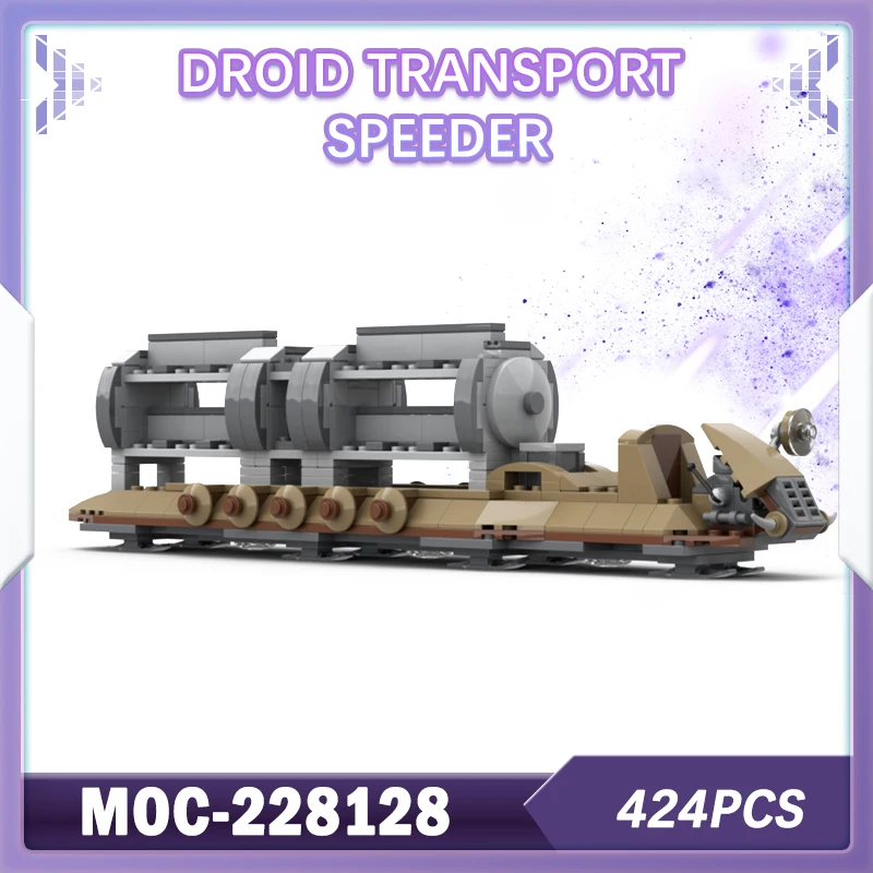 

424PCS MOC-228128 space war Droid Transport Speeder Building Block Model Brick Small Particle Children's Day Birthday Gift