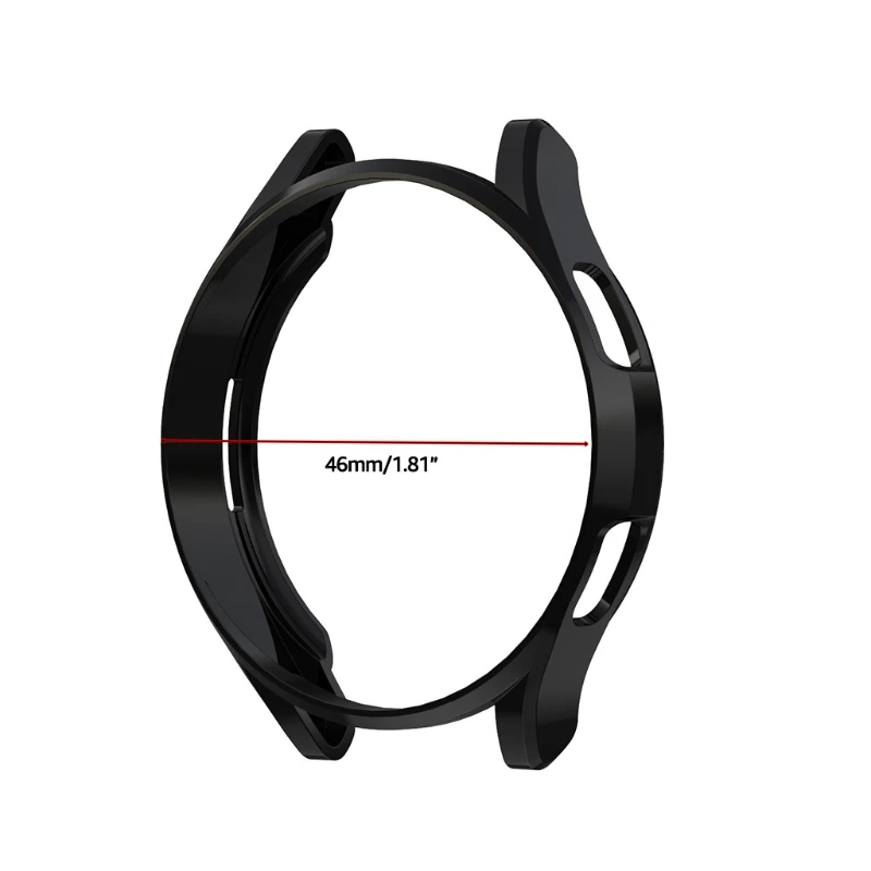 Suitable for Galaxy-Watch4 Classic 46mm Smartwatch Full Bumper for Case Soft Durable Screen Protector for Shell Shockpro