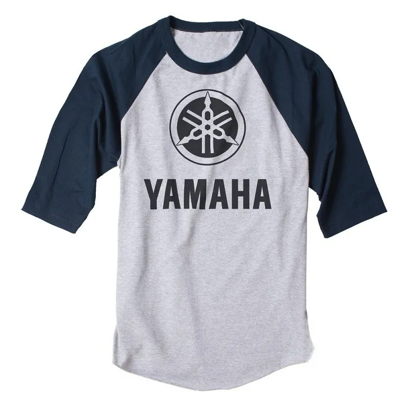 

Летняя горячая новинка: модная повседневная спортивная одежда Yamaha серого цвета с коротким рукавом для мужчин и женщин, для езды на мотоцикле, коллекция 2026 года