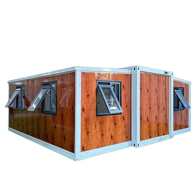 Foldable Container House Quick Build Best China Selling 20Ft 40Ft Prefab Mobile Office Accomodation Folding House 2025 Hot Sale