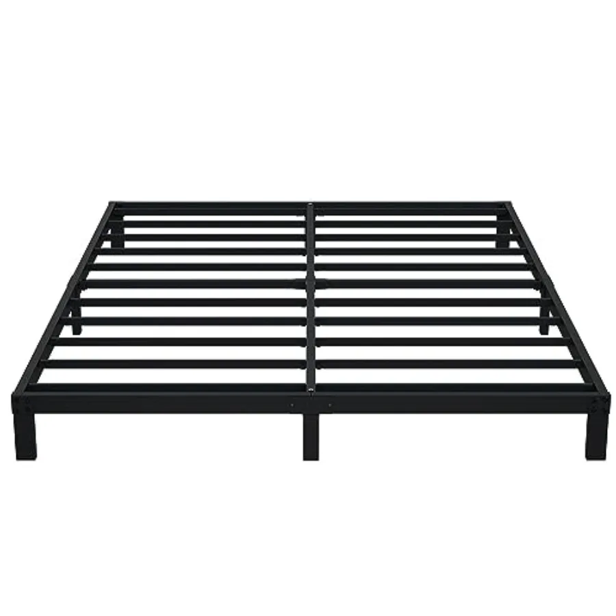 

7 Inch Queen Bed Frame No Box Spring Required Low Profile Metal Platform Bed Frame for Queen Size with Heavy Duty Support and E