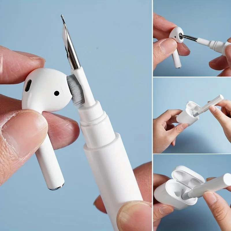 Bolígrafo de limpieza de auriculares Bluetooth, bolígrafo de limpieza de auriculares, herramienta de limpieza de dispositivos, limpiador portátil, bolígrafo de limpieza suave