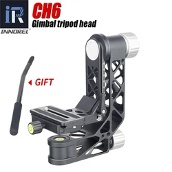 INNOREL Professional Heavy Duty Aluminum alloy CH6 360 Degree Panoramic Gimbal Head with Arca-Swiss Standard Quick Release Plate