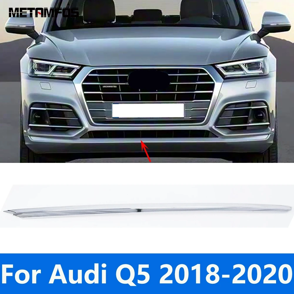 

Для Audi Q5 2018 2019 2020 хромированный передний бампер, накладка на губу, комплект кузова, спойлер, разделитель, диффузор, протектор, аксессуары, Стайлинг автомобиля