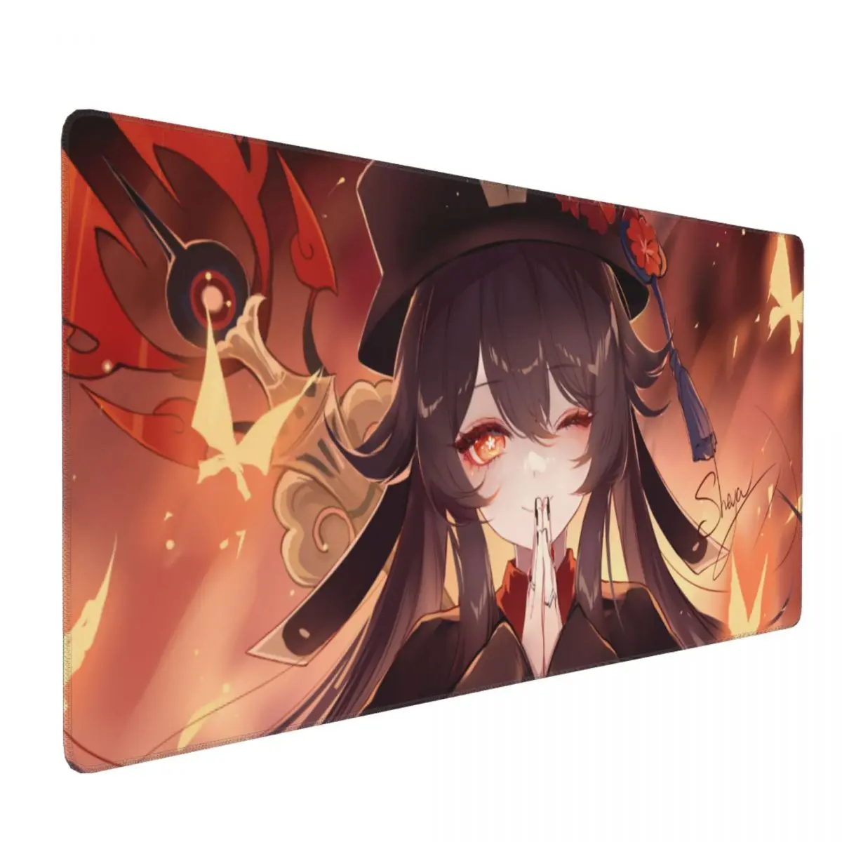 Large Mouse Pad Genshin Impact Hu Tao Kawaii Game Gamer Laptop Mats Keyboard Carpet Computer Gaming Office Accessories Desk Mat