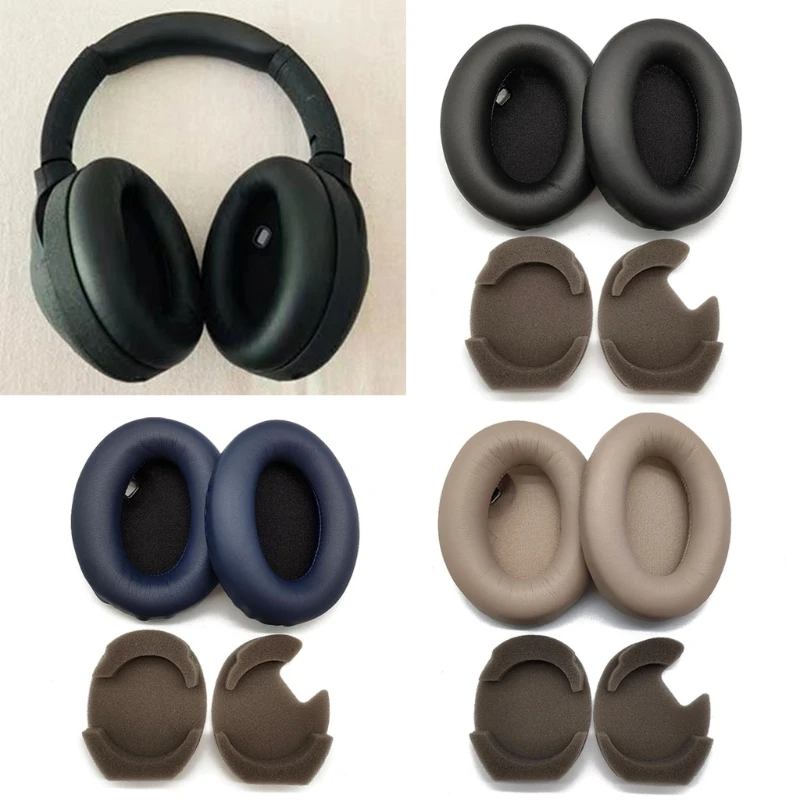 Weiche Protein Leder Memory Schaum Ohr Pads Kissen Ersatz für sony WH-1000XM4 WH1000XM4 WH 1000 XM4
