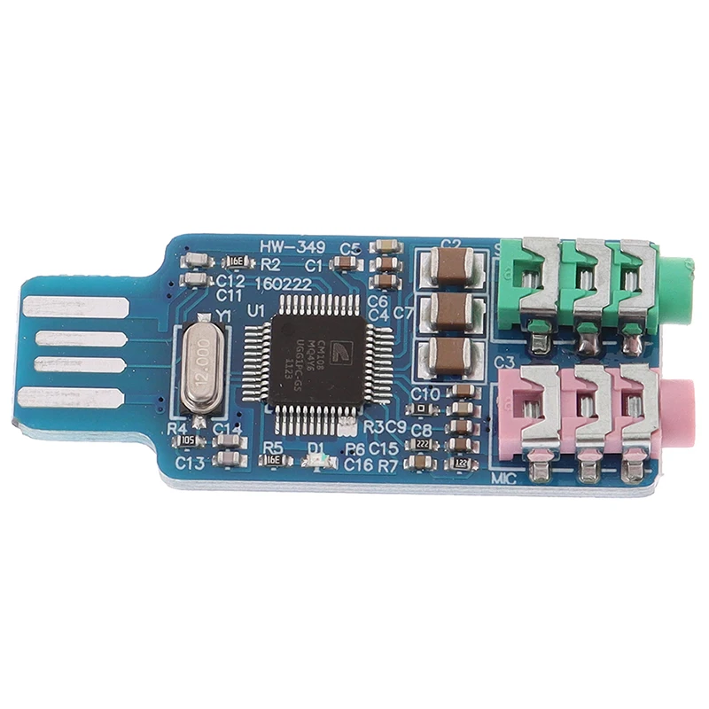 

NEW SALE CM108 USB Drive Free USB Sound Card Laptop Computer External Sound Card Module