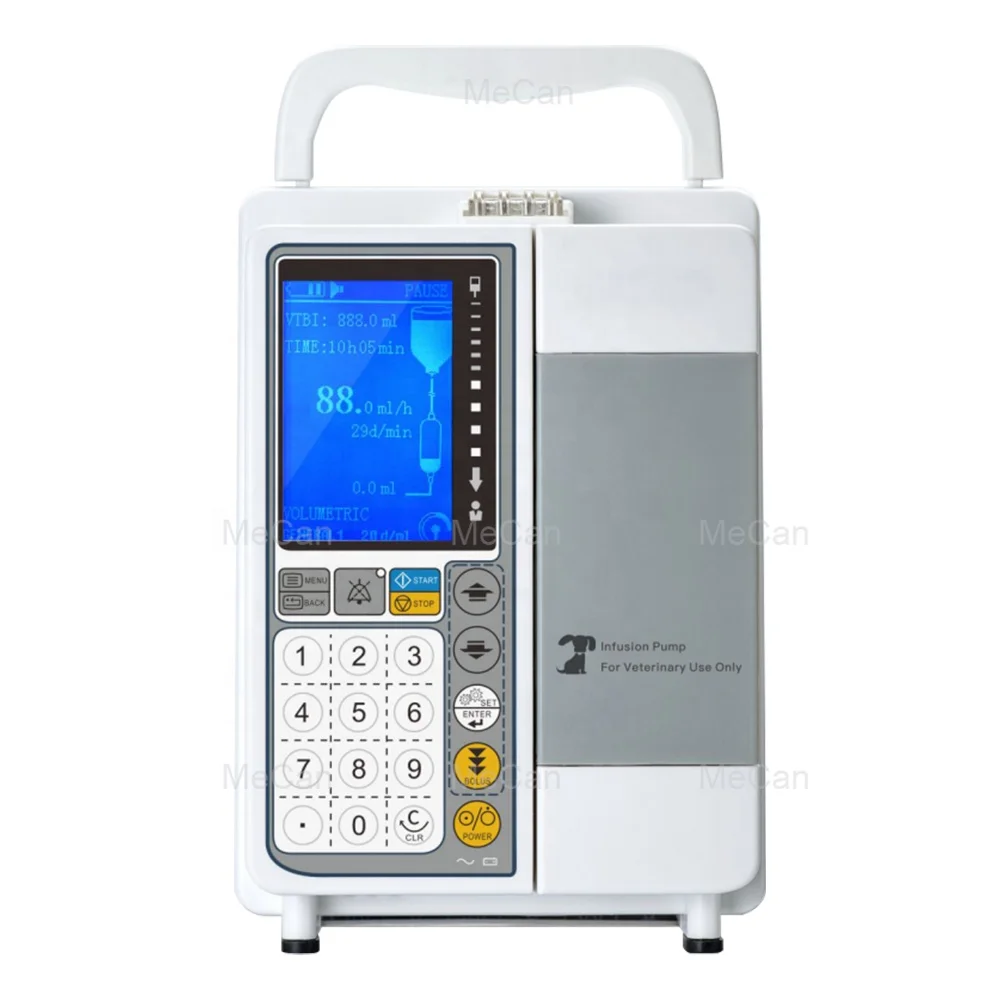 Veterinary Infuse Pump Portable Lcd Display Automatic Volumetric Fluid In-fu-sion Pump For Animal Use