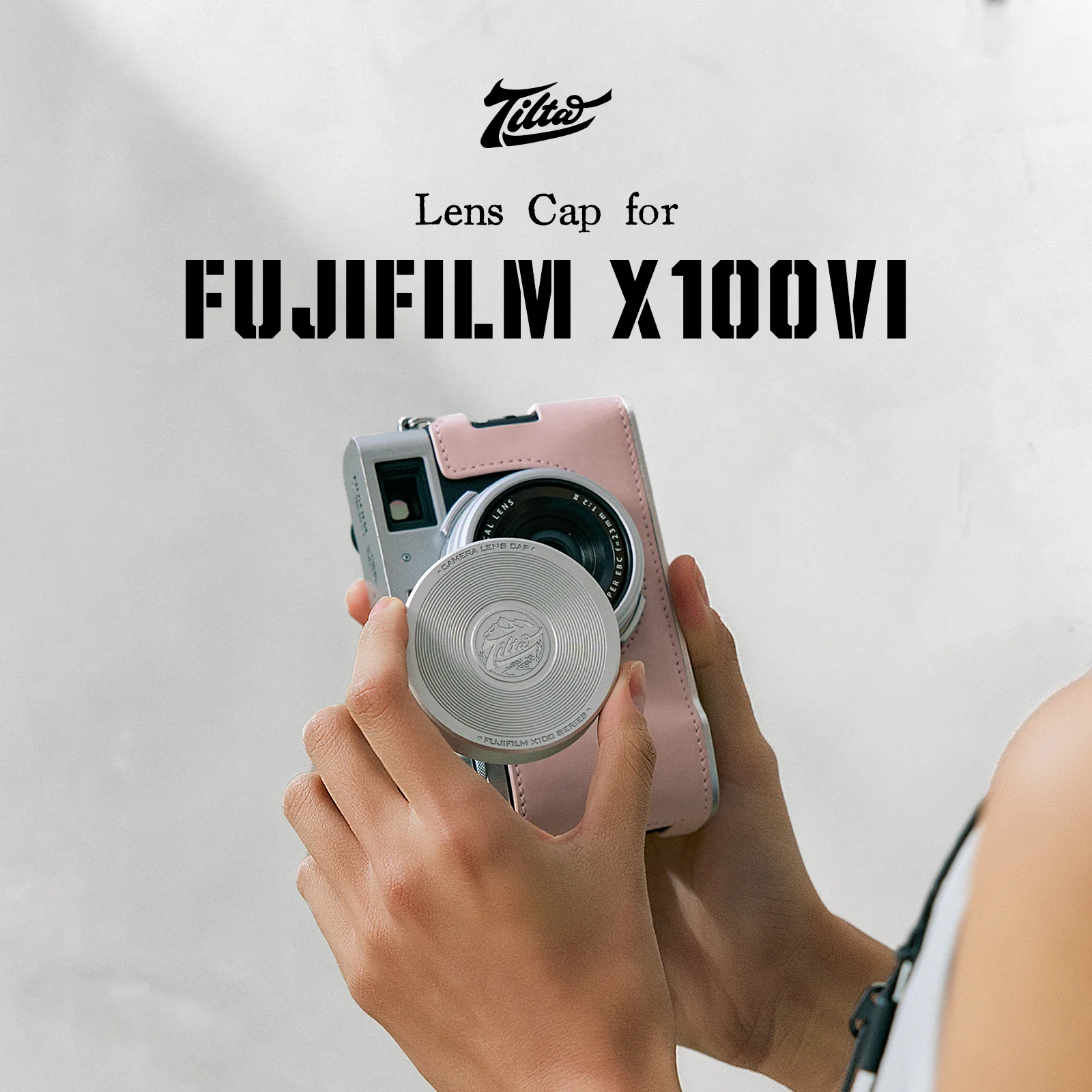 Image of TILTA TA-T70-LC Objektivdeckel für Fujifilm X100VI – Schwarz/Silber