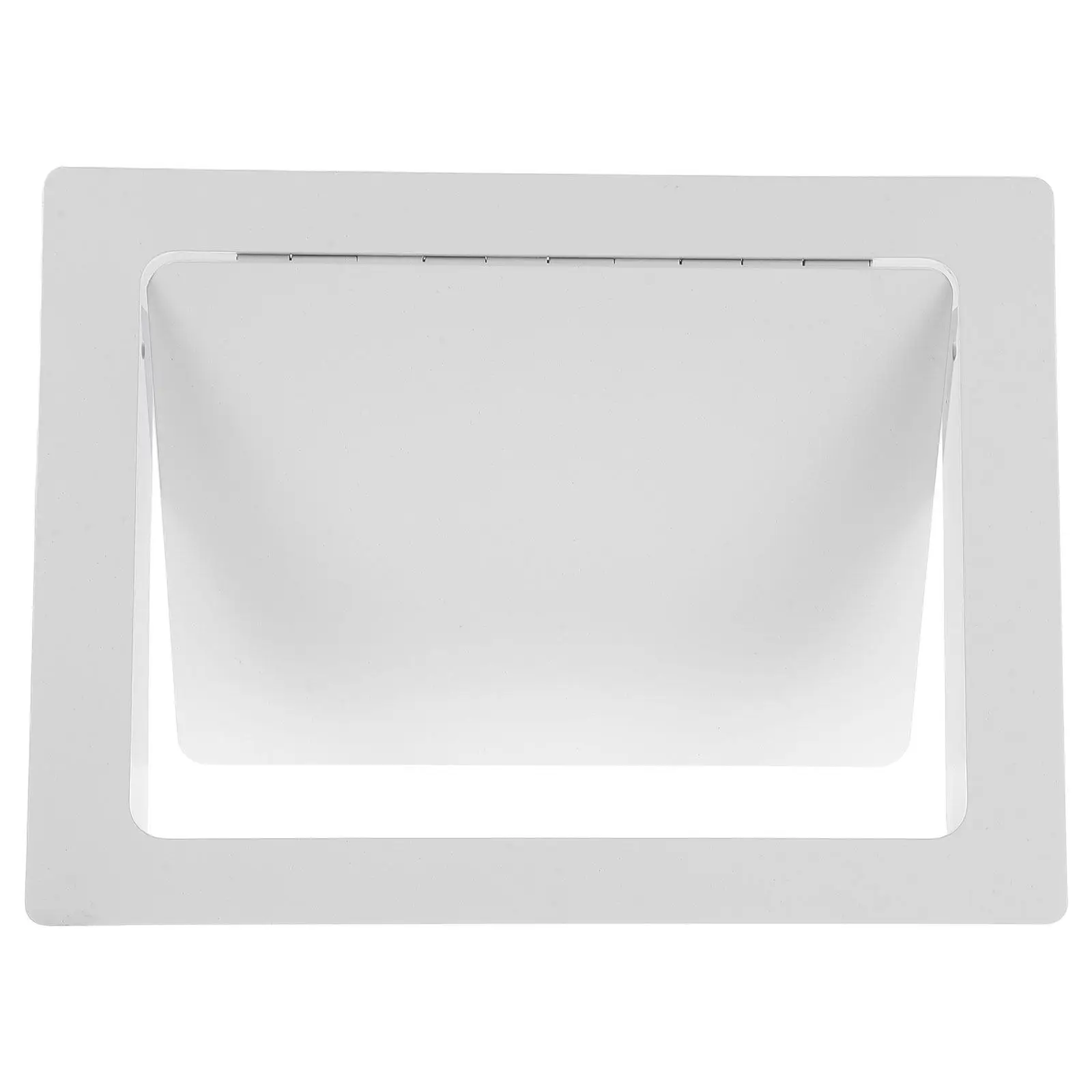 

Rectangular Recessed Counter Top Cover Stainless Steel Built-in Garbage Can Lid Kitchen Bathroom Trash Bin Swing Flap Lid