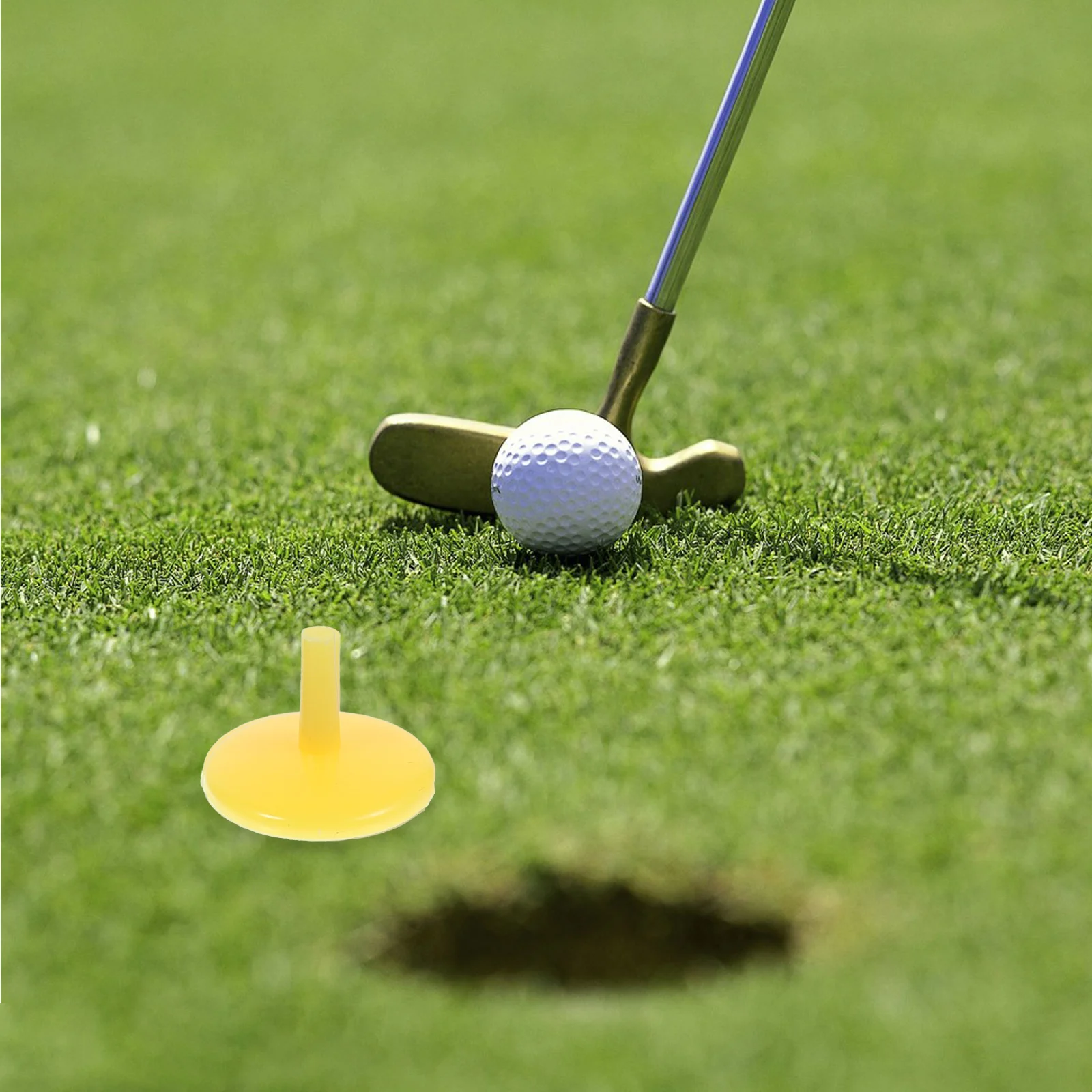 50 قطعة علامات كرة جولف 18 مللي متر البلاستيك الجولة متعدد الألوان موقف مسطح ماركر لوضع الكرة بقعة التدريب الملحقات