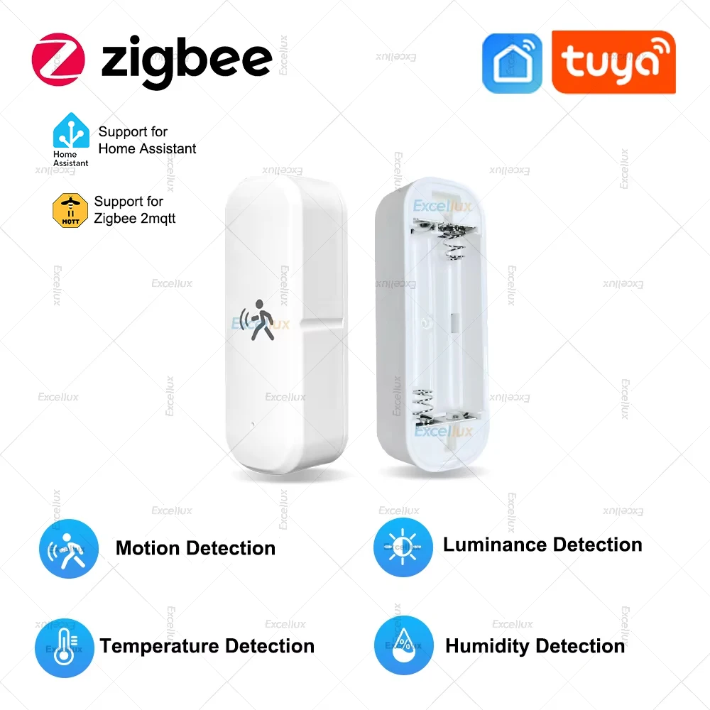 Радар Tuya Zigbee 10G MmWave, датчик движения человека с датчиком температуры и влажности подсветки, работает со шлюзом, домашний помощник