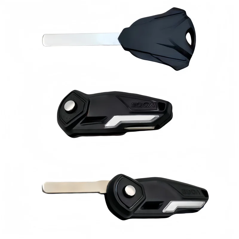 Motorcycle Blank Key Uncut Embryo Blade Blank Slot Head Cutting Shell Parts For LONCIN VOGE 500DS 650 DS 500R 300R 500AC 500 AC