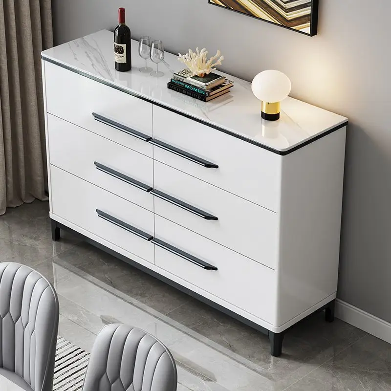 

！@Italian Minimalist Cupboard for Bedroom Living Room Small Apartment Entrance Cabinet Wood Storage Locker for Home Furniture