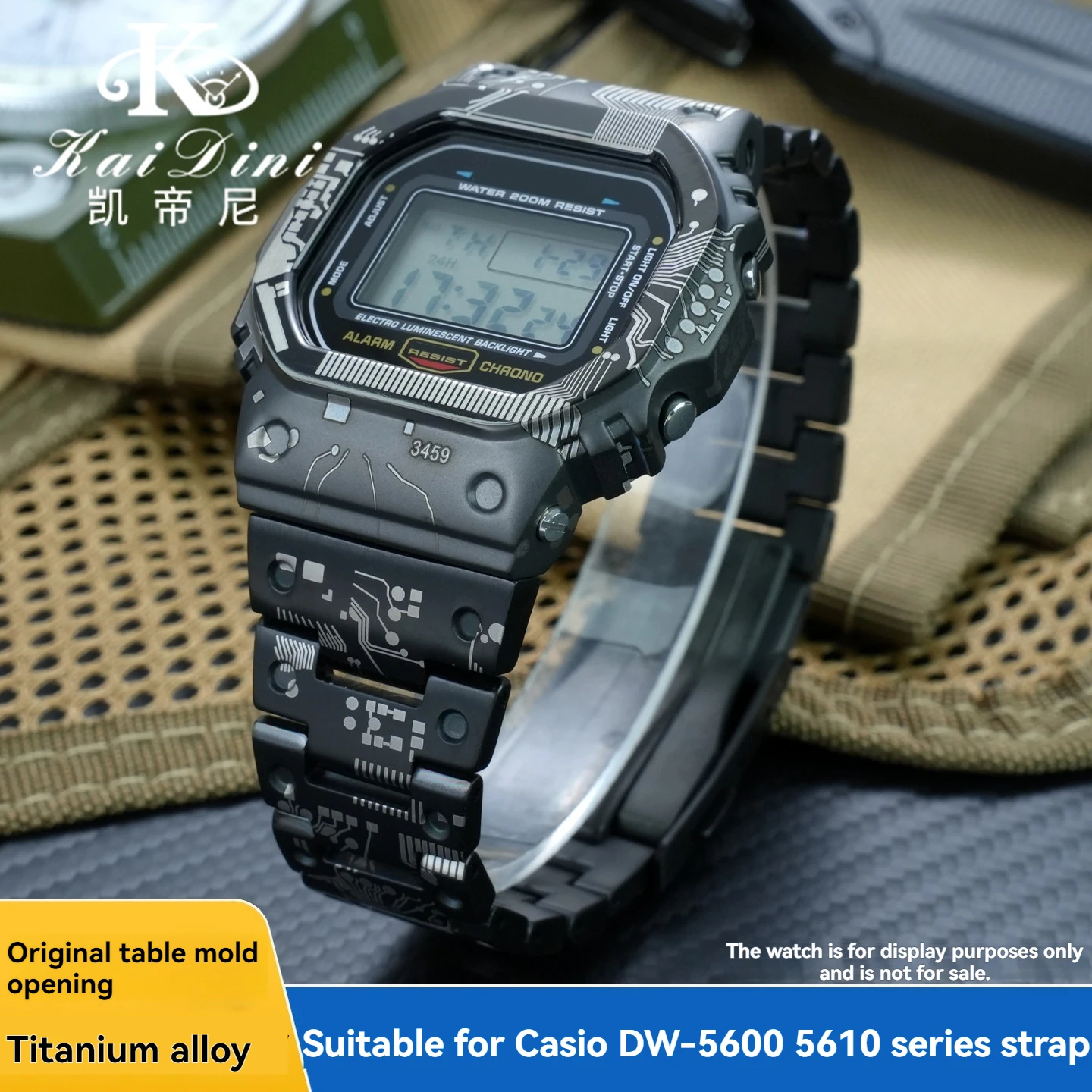 

GW-M5610 modified kit Stainless steel Watch band+case For Casio G-SHOCK DW-5600 GW-B5600 Men mecha watch metal bezel strap