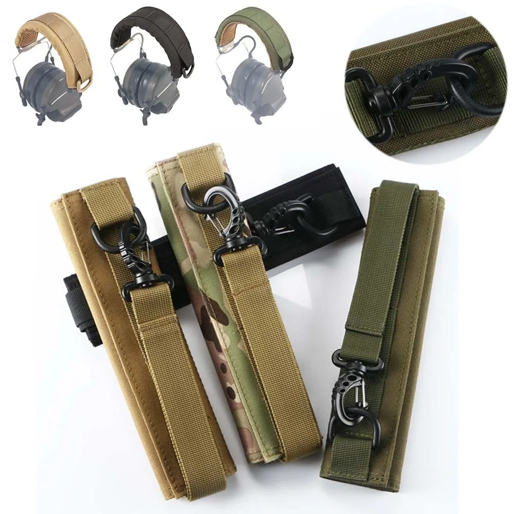 Outdoor Modular Headset Cover Protection Molle Headband Tactical Earmuffs Microphone Headphone Cover