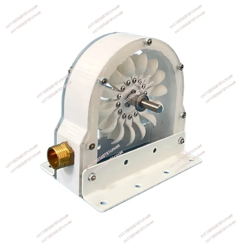 

Wishcolor 100-300W 500-4000RPM Pelton Wheel Impulse Pelton Turbine with Adapter to DIY Hydroelectric Generator
