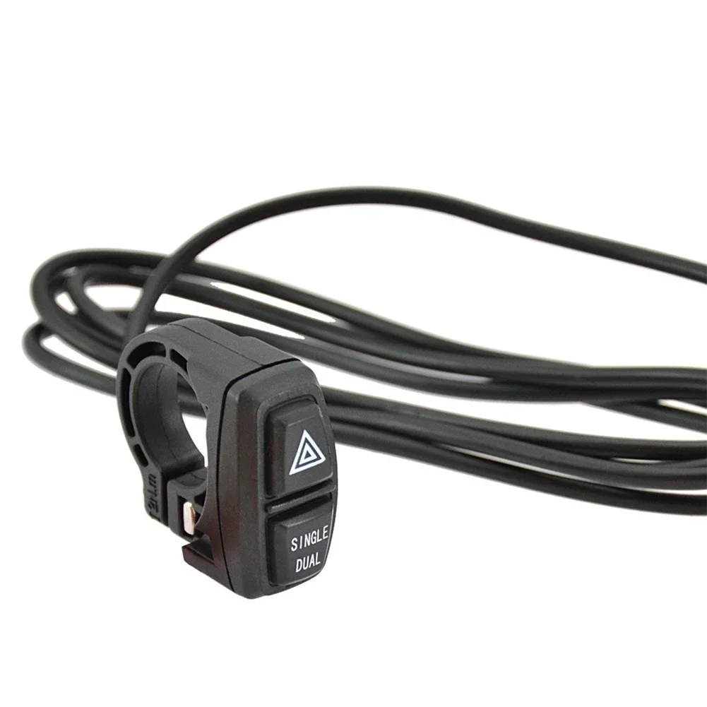 Single Dual Hazard Warning Indicator Switch Double Lock Double Warning Button For E-Bike Scooter Conversion Parts