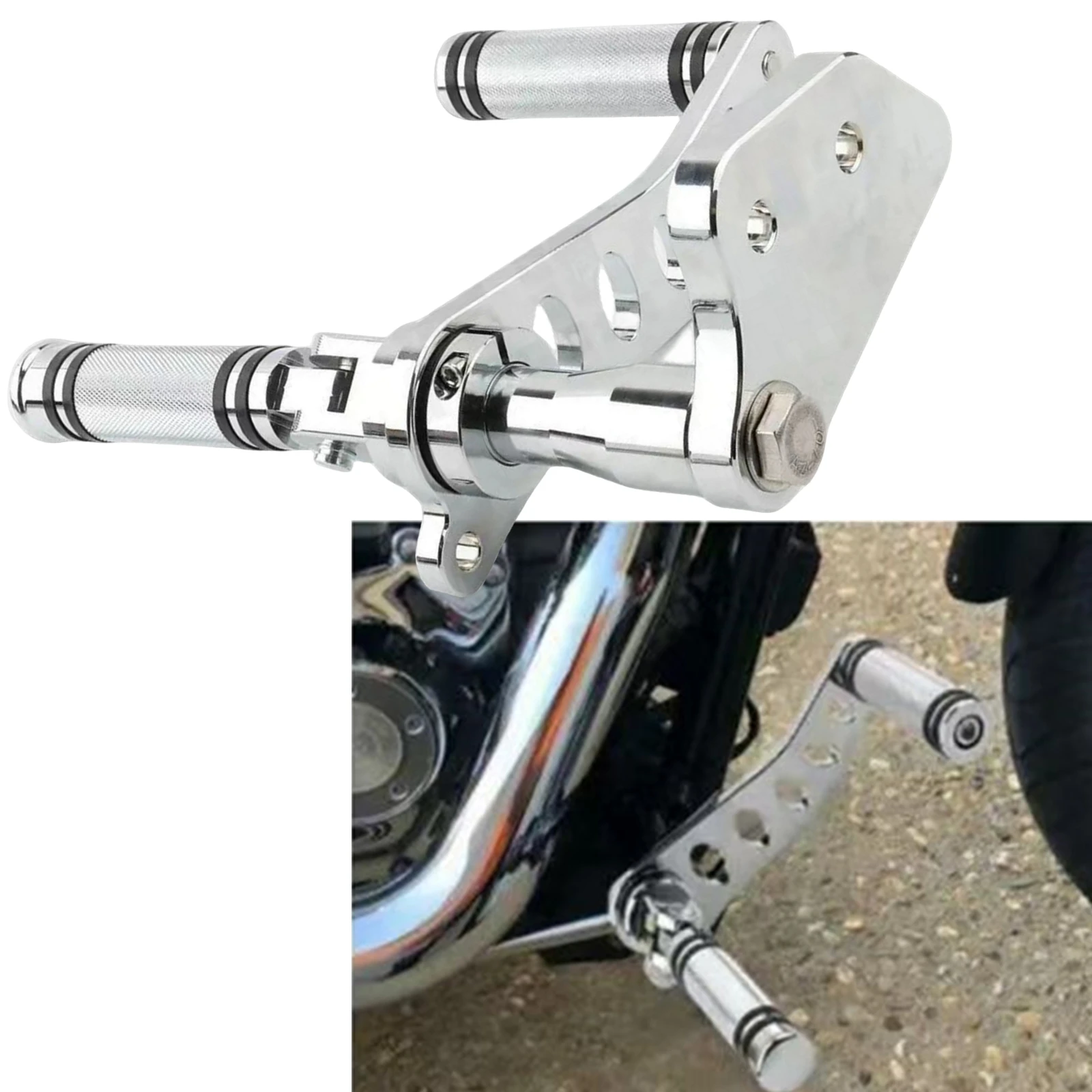 Motorcycle Forward Controls Foot Peg Footrest Pedal Pad Kit For Harley DYNA Street Bob DYNA Low Rider DYNA Super Glide