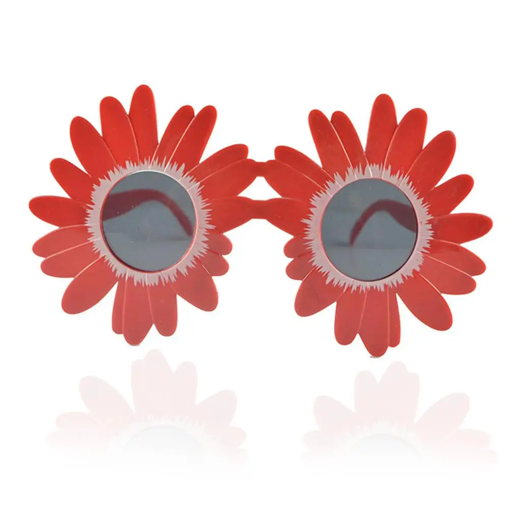 Kids Cute Round Flower Sunglasses for Girls Boys Party Favor Daisy Eyewear Outdoor Summer Protection Fun Photo Prop
