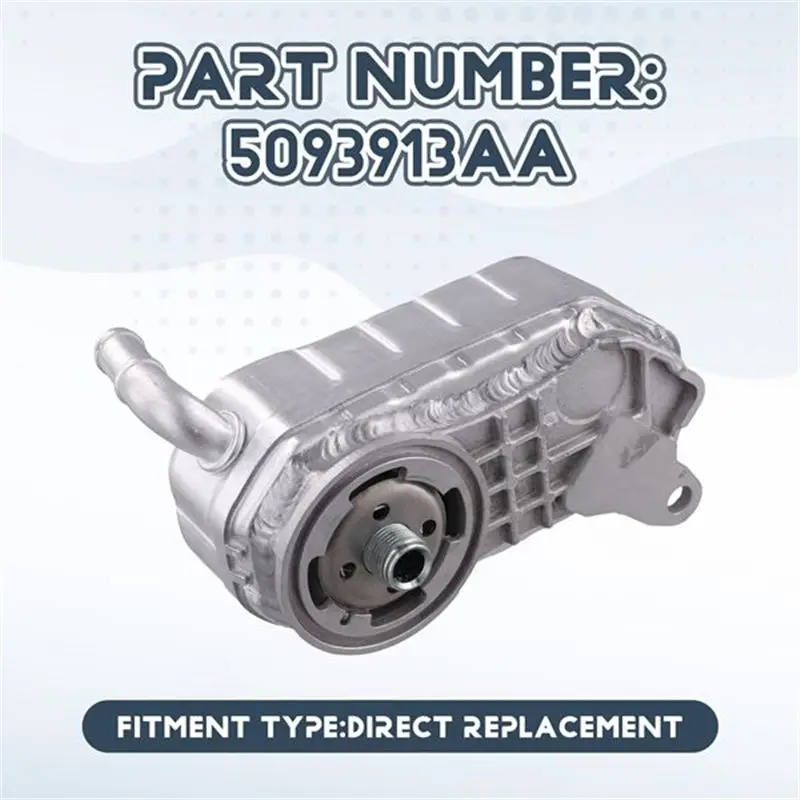 For JEEP KJ-For JEEP LIBERTY 2003-2004 Compatible Engine Oil Cooler Part Number 5093913AA