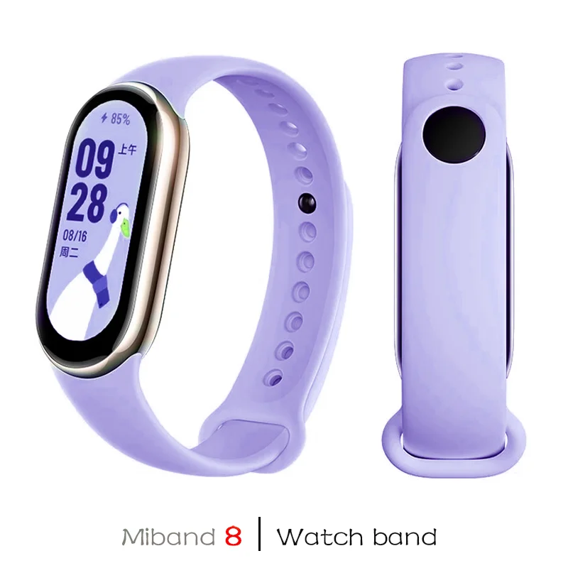 Silicone Strap For Xiaomi Mi band 8-8 NFC Belt Replacement miband8 Sport Bracelet smart band 9 waterproof Watchbands Accessories