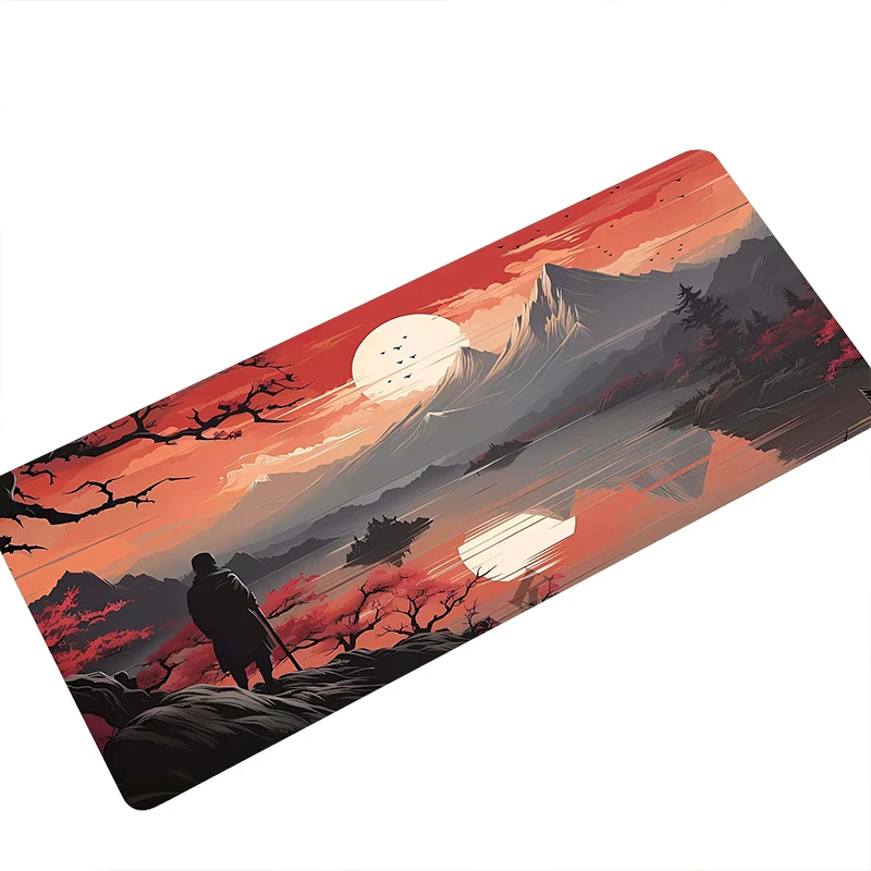 Japanese Samurai Large Mouse Pad XXL Table Carpet Rubber Desk Mat Anti-slip Pad Pc Gamer Mousepad HD Print Gaming Keyboard Pads