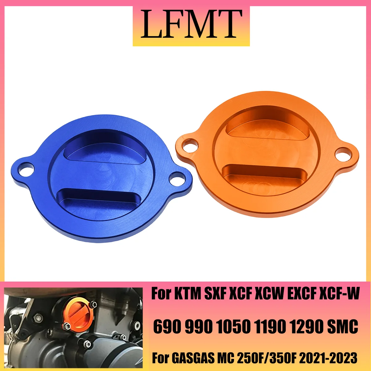 Motocross Billet Oil Filter Cover Cap For KTM  990 1050 1190 1290 450 500 EXC SXF 690 SMC ENDURO Aadventure Duke RC 125 200 390