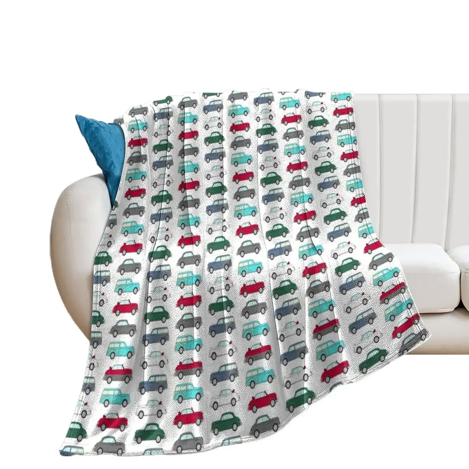 

Morris Minors Print Throw Blanket Quilt Camping Blankets