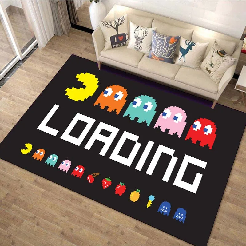 15 Size Retro Pixel Game Pattern Rug Carpet for Living Room Bathroom Mat Creative Doormat Carpet for Bedroom Home Decor