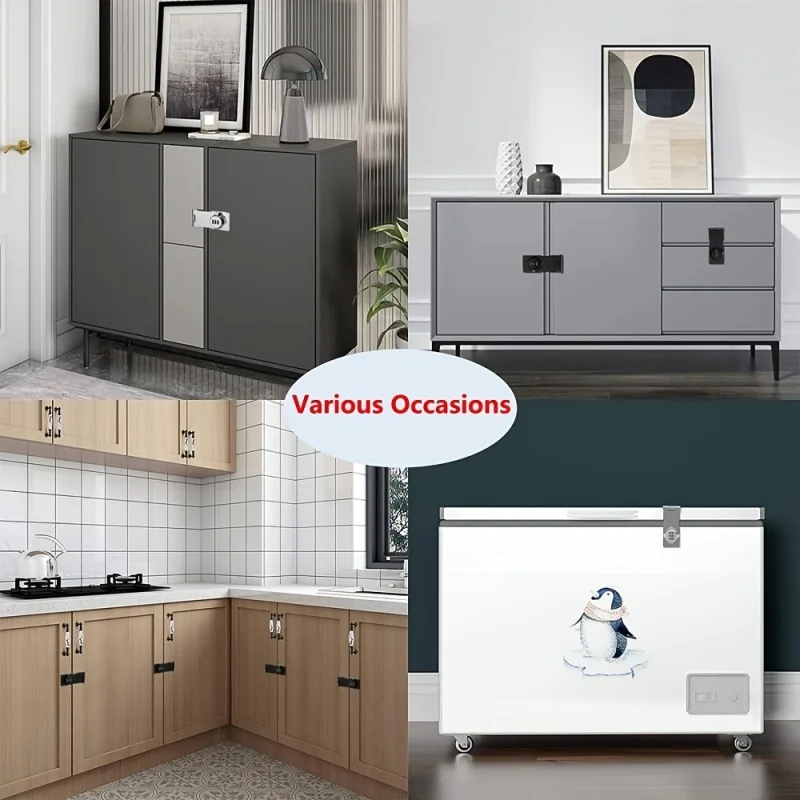 3 Digit Household Security Cabinet Password Locks Keyless Drawer Combination Coded Door Cabinets Home Hardware Zinc Alloy Latch image 6