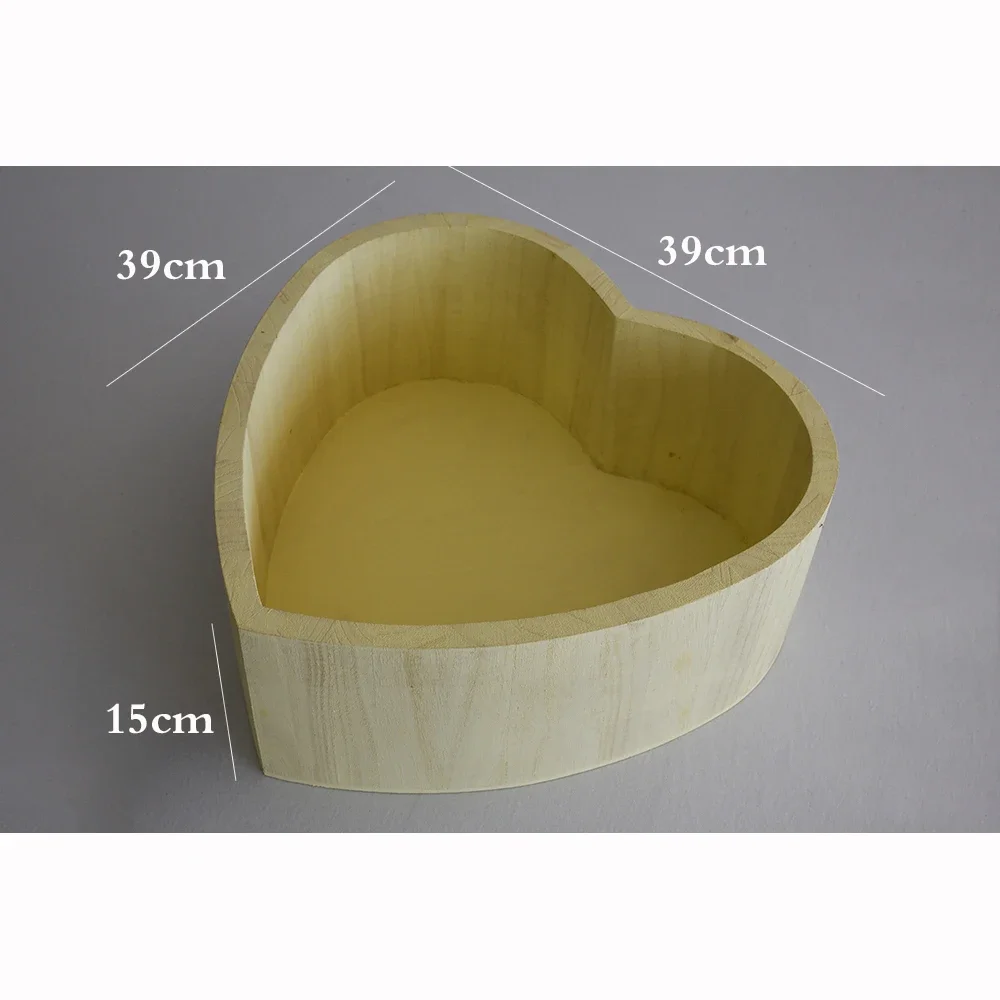 Baby Props Newborn Photography Accessories Vintage Wooden Basket Studios Shoot Props Wood Bucket Infant Photo Shooting Sofa Bed