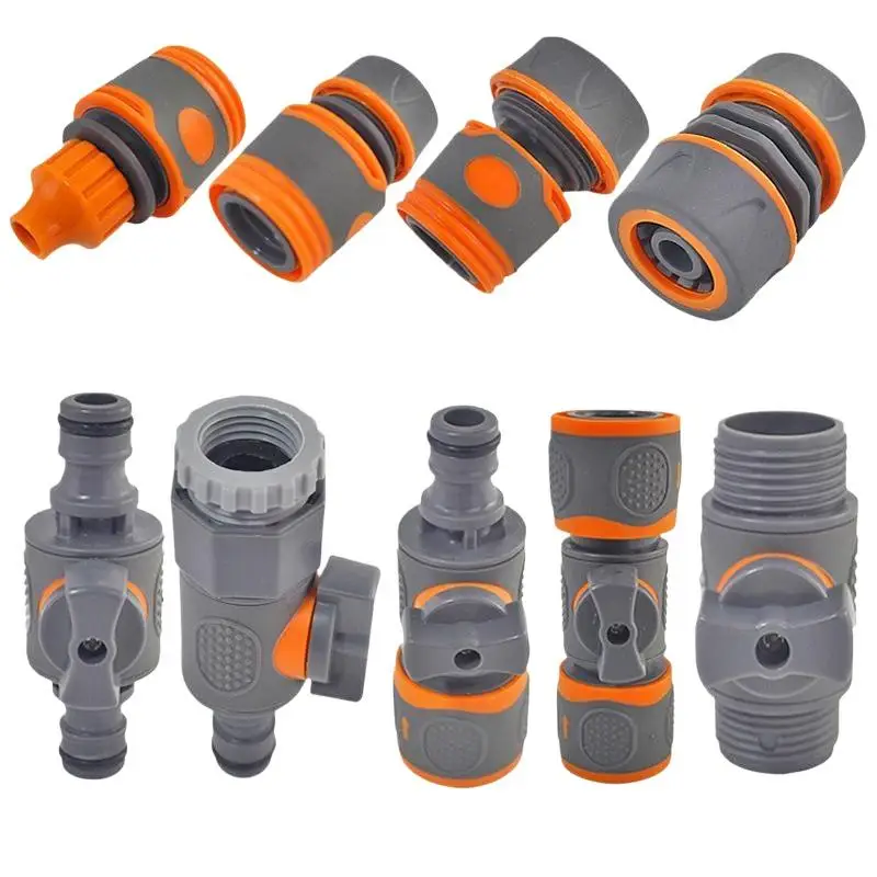 1/3 PCS Garden Hose Quick Connector Stopwater Connector Garden Tap Water Coupler Watering Pipe Fitting
