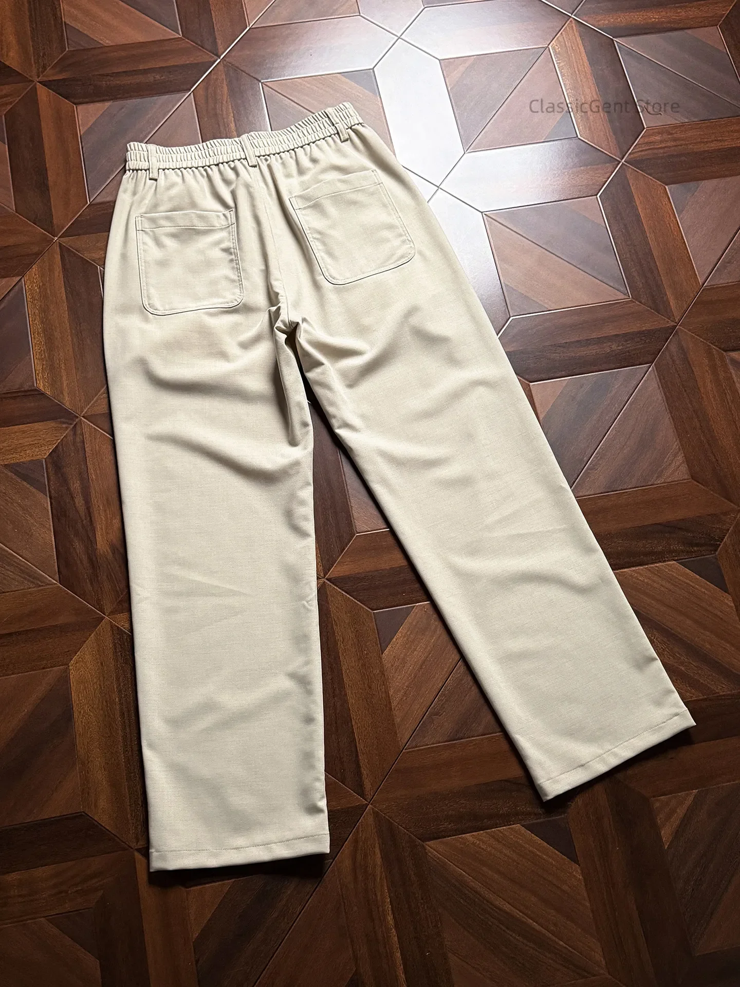 Sheep wool lyocell delicate and smooth, excellent anti-wrinkle 7.4OZ straight casual pants