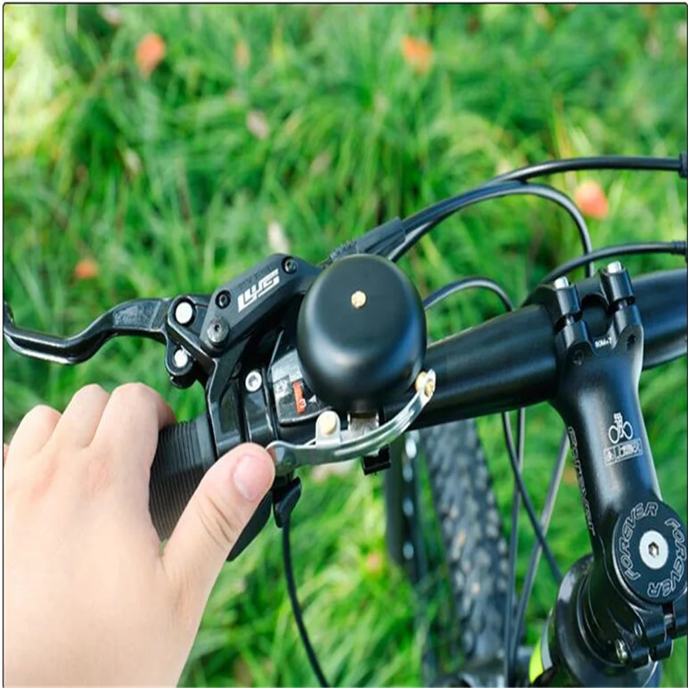 

Durable Black Bike Bell Loud Clear Sound Safety Accessories for Road Scooter Tricycle Bike Bell Accessories
