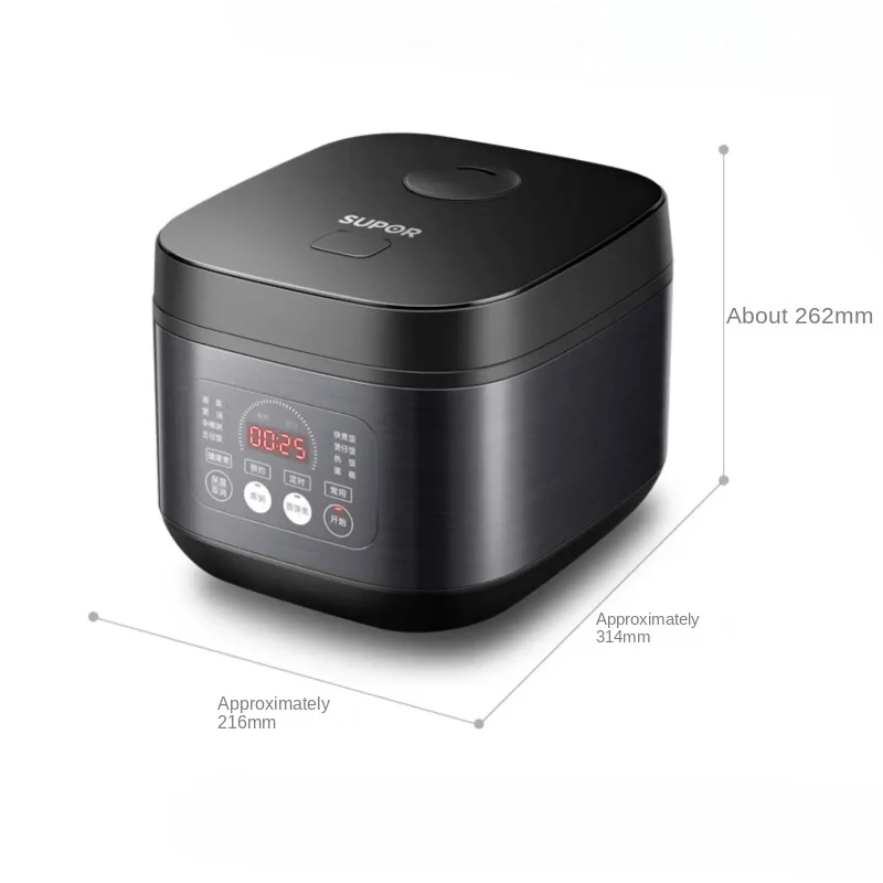 DK121: 4L Smart Rice Cooker, pentola elettrica multifunzione, vaporiera automatica per famiglie per 2-6 persone, casa digitale