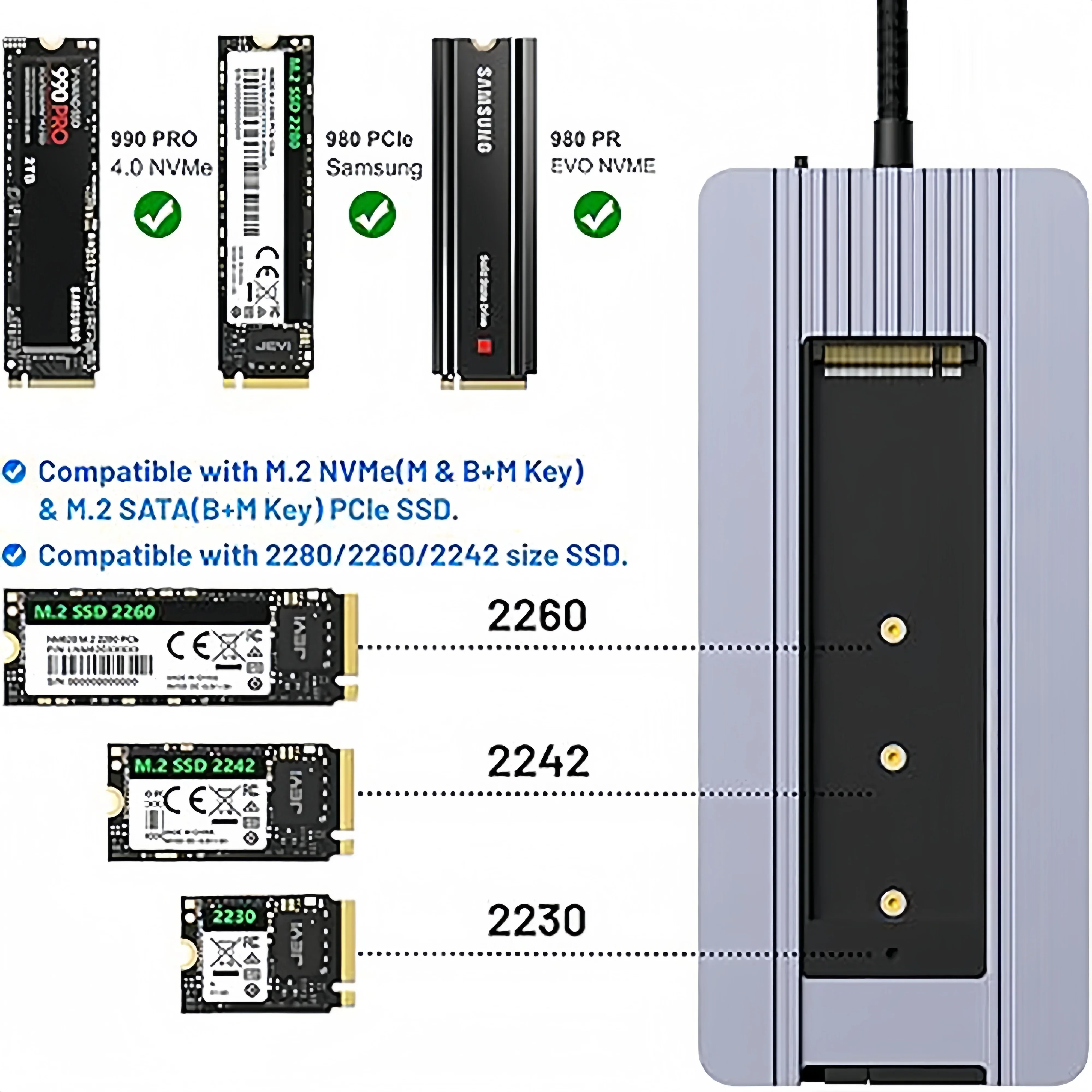 KEBIDUMEI 12 in 1 M.2 SSD HUB USB C Docking Station USB C to HDMI 4K60Hz/RJ45 1000Mbps/PD100W/USB3.0 5Gbps TYPE C Hub For Laptop